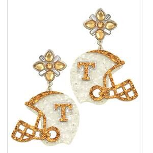 Football Team Helmet Earrings/Tennessee Football/Gift for Her/Gameday Gift
